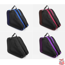 해피J보따리 트리플 지퍼 인라인가방 삼각디자인 스케이트 신발수납 다용도 스포츠가방, 블랙, 1개, 블랙