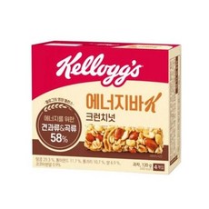 켈로그 에너지바 크런치넛, 30g, 4개