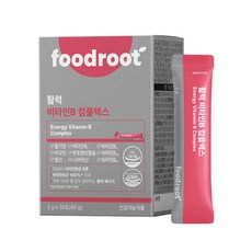 푸드루트 활력 비타민B 컴플렉스 b군 영양제, 2g, 30개