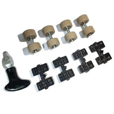 스노우드림 롤러슈즈 액세서리 부품 통용 휠리스 액세서리 가족사진, 1개, 옵션A (카키색 사륜)