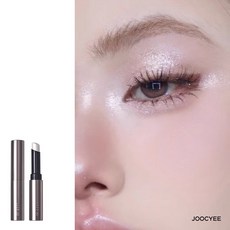 [스마트박스]Joocyee 쥬씨 젤리 하이라이터 스틱 2g, H02/화이트 실버 글리터, 1개