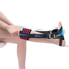 핏 제노 족저근막염 나이트 스플린트 - 탈부착 가능한 풋 랩으로 수면을 위한 조절 가능한 풋 브레이스 - 뒤꿈치 박차 아킬레스 건염 종아리 근육 긴장 완화 - 남녀용, Red, Regular