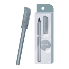 日本 SUN-STAR Metacil Pocket 迷你型金屬永恆鉛筆 明進文房具 輕巧便攜 無需削筆 金屬質感 書寫流暢, 藍色, 1個