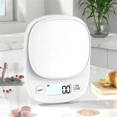 주방 저울 전자 저울 베이킹 식품 그램 측정 저울 주방 전자 저울 식품 계량기 상업용 5KG/1g, 01 5KG-1g USB Charge