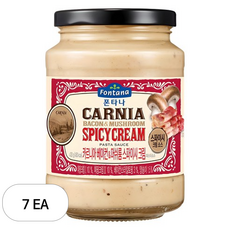 폰타나 카르니아 베이컨 앤 머쉬룸 스파이시 크림 파스타소스, 430g, 7개