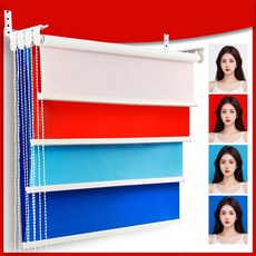 [이동과 보관이 편리] 롤배경지 배경지스탠드 사진관배경지, 21. 4색 증명 세트 15M2M, 1x1m