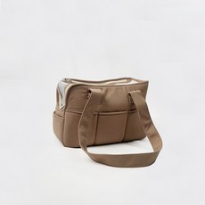 [앨리펫] 반려동물 이동가방 강아지 고양이 슬링백, 브라운, 1개