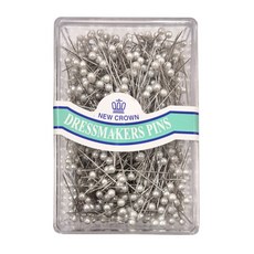 NEW CROWN 뉴크라운 대용량 시침핀 진주시침핀 볼 시침핀 진주핀 칼라핀 실크핀 Large case, 진주핀(대용량), 1개