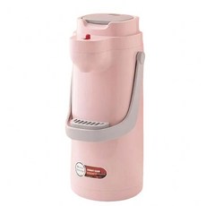 EDISH 氣壓保溫瓶 2.5L 玻璃內膽熱水瓶, 2500毫升粉色(升級紅膽)
