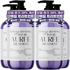 아우페 데미지 리페어링 모이스처 트리트먼트 화이트머스크향, 1L, 4개