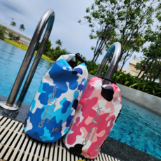 루체트리 방수백 카모 수영 가방 PVC 방수 버킷백 해변 래프팅 방수팩 10L 드라이백 수납가방, 핑크