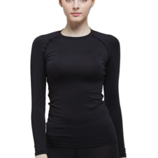 Gear X 女性一般夏季長袖圓領涼感內搭上衣