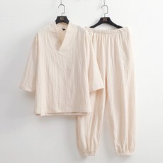 찜질복 숯가마옷세트 마사지복 찜질방 상하세트 황토 사우나복