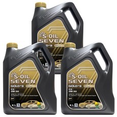 에스오일 세븐 골드 9 C2 0W30 6L x 3개 1박스 18L 가솔린 디젤 겸용 100% 합성 엔진오일 (5W30 대체시 연비개선)