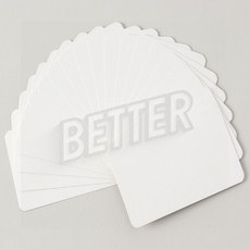 반코팅 무지 종이카드 100매(5.5x9cm) 미니메모카드