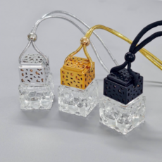 차량용 방향제 만들기 디퓨저 사각 공병 용기 10ml DIY 향수, 은색