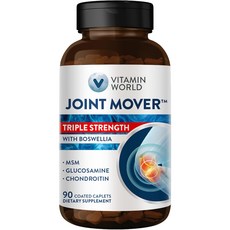 비타민월드 조인트무버 트리플스트렝스 위드 보스웰리아 MSM 글루코사민 콘드로이틴 Vitamin World Joint Mover Triple Strength, 1개, 90정