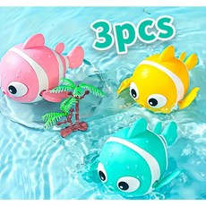 코지베베 너무 귀여운 태엽 헤엄치는 물고기 장난감 3종 1세트, 1개