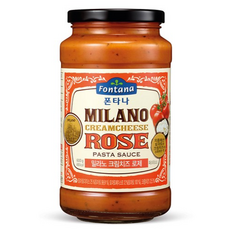 폰타나 밀라노 크림치즈 로제 파스타소스, 600g, 9개