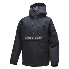 하이포라 코팅 남여공용 방풍 방수 스키 보드 반집업 아노락 자켓 점퍼 블랙 FZ834-1