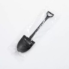 일회용 스푼 삽모양 배달 요거트 개별포장 숟가락 수저 아이스크림 미니 디저트, 1개, O. 검정색 500개입 개별포장