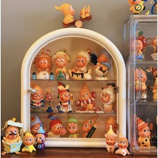 透明拱形玩具模型展示櫃 壁掛式防塵收納展示架，透明材質，防塵收納，節省空間, 1個