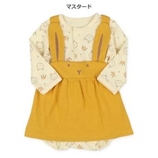 日本西松屋 花朵格紋裙套裝 兩件式寶寶包屁裙