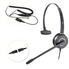 브이티코스메틱 VT Cisco-IP-PhON 온e용 RJ9 헤드셋 - 소음 제거 마이크가 있는 전화 음소거 및 볼륨 컨트롤 7945G 7965G 8811 8845 (790, 브이티코스메틱 VT Cisco-IP-PhON 온e용 R