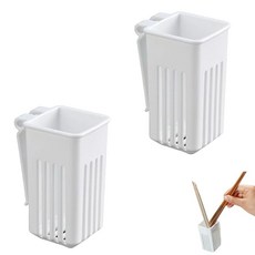 바닥을 분리할 수 있는 물받이 바구니 젓가락 국자 채소용 젓가락 식기류 물받이 주방 도구 물기 제거 바구니 _2개