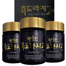 약초인 흑도라지고 구증구포 170g, 1개입, 3개