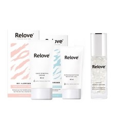 Relove 瞬淨零毛髮霜 白桃晶球 EX版 組合, 2個, 80ml