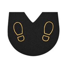 3M 소변기 매트 화장실 매트 6050C+, 검정, 1개