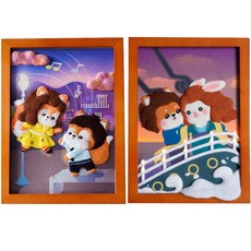 ADICO 羊毛氈長方形相框套餐, 1組, 愛樂之城