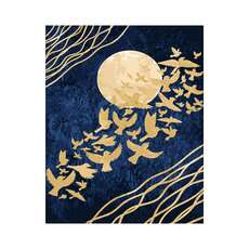 모모픽스페인팅 DIY명화그리기 60x75cm, WP32   황금기러기