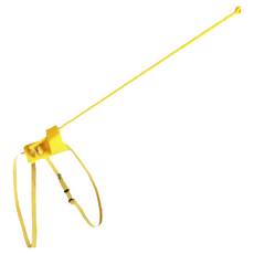 遛龜繩 陸龜牽引繩 烏龜繩 寵物牽引背帶 外出飛翼繩 烏龜配件 爬蟲配件, 黑色，黃色，紅色, 1個