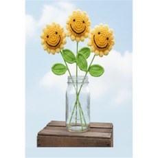 세상모아 해바라기 뜨개해바라기