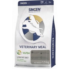 SINGEN 信元 低脂易消化 犬用處方飼料 1.5kg VLF D4, 1個, VLFD4犬低脂易消化