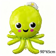 바다 아래 테마 생일 파티 장식 고래 불가사리 배너 가랜드 걸이, 1개, 35. Balloon