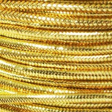 台孟牌 彈性金蔥銀蔥圓鬆緊帶, 1.5mm 金色 約有 400碼, 1個