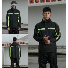 빅사이즈 우비 비옷 5XL 6XL 특대형 오토바이 배달 방수 형광 레인코트 4XL 영명블랙 95.0-110.0kg, 프리사이즈, 6XL 블랙 편안한 스타일