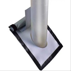 캠핑 텐트 보호 홀잭 화목난로 연통구멍 방염포 홀잭키트 75mm 화목난로 연통 구멍 굴뚝 홀잭 DIY 방염 방열 방수커버 매트 패드 텐트 보호 커버 비 플랩과 스토브 구멍 잭 난연