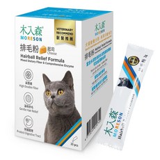 木入森MORESON貓用排毛粉 起司口味 獸醫推薦 高纖呵護腸胃, 1個, 30份