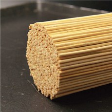 DIY 마시멜로 닭꼬치 일회용 나무막대 솜사탕 공예, 양끝 가로길이45센티x5.0 지름400수, 1개