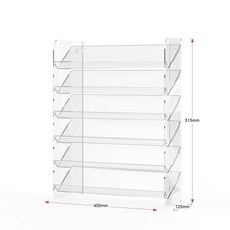 아크릴 립스틱 진열대 정리 정리함 선반 보관함 미니화장대, 확대형 40cm 6단