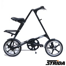 STRIDA 速立達 LT版 16吋 單速碟煞折疊單車, 1個, LT版消光黑