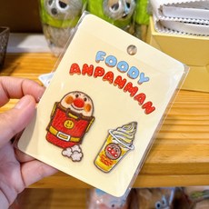 麵包超人 甜點刺繡布貼 日本正版 布貼 補丁 裝飾貼, 1個, 麵包超人爆米花