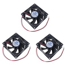 JK 쿨러 92mm 컴퓨터 쿨링팬 공냉식냉각 2핀 FAN, 3개