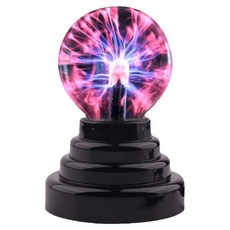 플라즈마볼 인테리어 조명 크리스탈 전기 효과 무드등 장식 소품, 1개, 마법의 이온 구슬 3인치 표준형 USB/배터리 전원