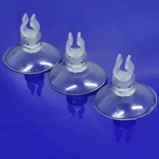 一心 水族 風管吸盤 水族箱 魚缸 氧氣管固定 開叉吸盤 電源線吸盤, 1個, 寬孔式吸盤