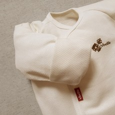 Vibebe 無染棉反摺袖網布肚衣 台灣製造 純棉親膚透氣 新生兒紗布衣